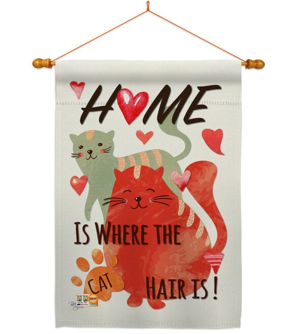 Furry Cat - Pets Nature Vertical Impressions Decorative Flags HG110078 Made In USA - Image 14