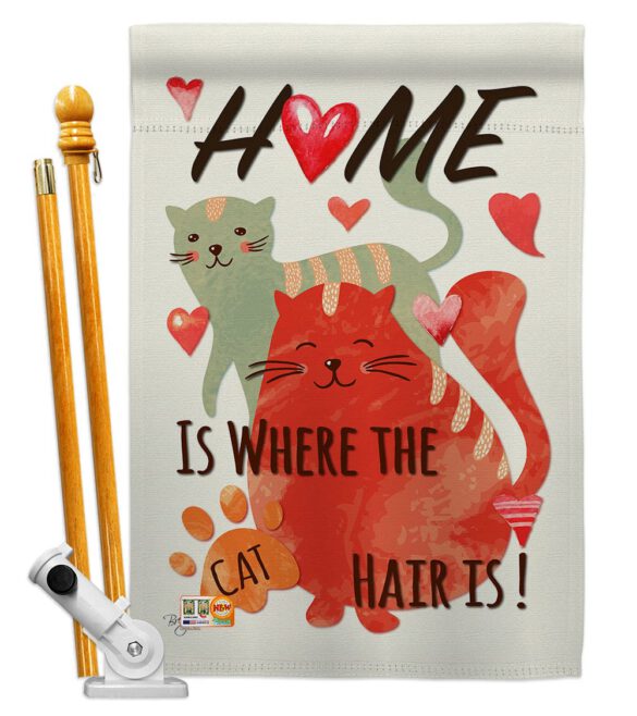 Furry Cat - Pets Nature Vertical Impressions Decorative Flags HG110078 Made In USA - Image 5