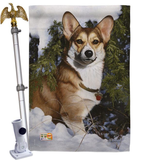 Corgi - Pets Nature Vertical Impressions Decorative Flags HG110088 Made In USA - Image 13