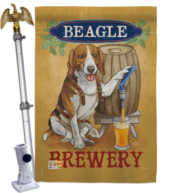 Beagle Brewery - Pets Nature Vertical Impressions Decorative Flags HG110101 Made In USA - Image 13