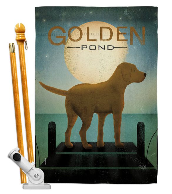 Golden Pond - Pets Nature Vertical Impressions Decorative Flags HG110135 Made In USA - Image 5