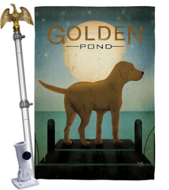 Golden Pond - Pets Nature Vertical Impressions Decorative Flags HG110135 Made In USA - Image 9