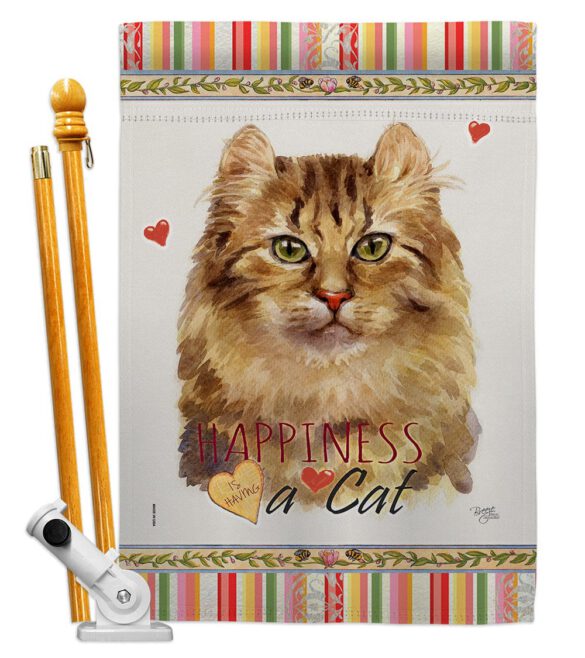 Amerian Curl Happiness - Pets Nature Vertical Impressions Decorative Flags HG110144 Made In USA - Image 6