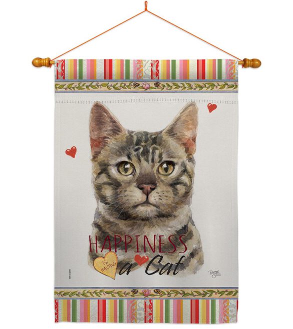 Bengal Happiness - Pets Nature Vertical Impressions Decorative Flags HG110152 Made In USA - Image 10