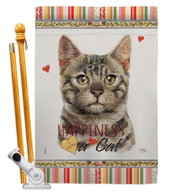 Bengal Happiness - Pets Nature Vertical Impressions Decorative Flags HG110152 Made In USA - Image 5