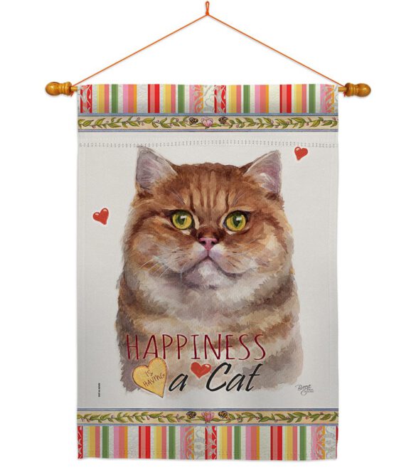 British Short Hair Happiness - Pets Nature Vertical Impressions Decorative Flags HG110161 Made In USA - Image 10