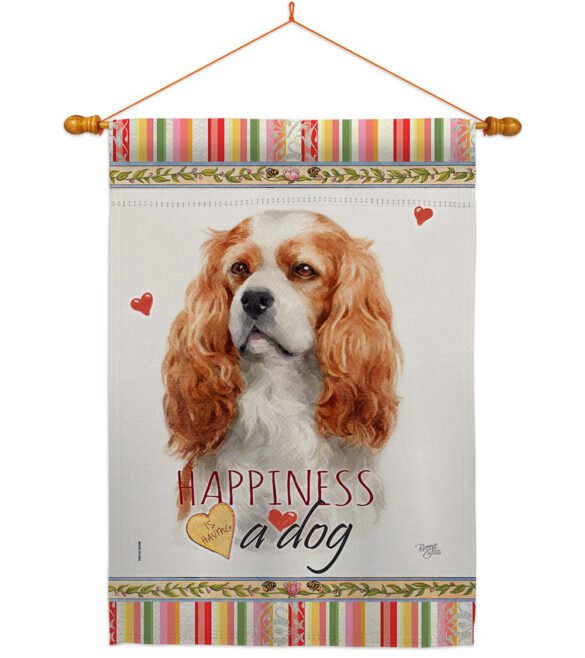 Cavalier King Spaniel Happiness - Pets Nature Vertical Impressions Decorative Flags HG110164 Made In USA - Image 10