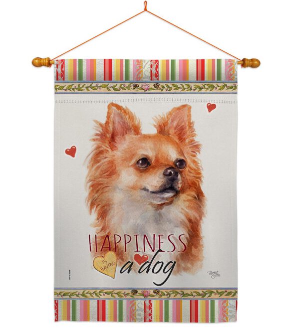 Brown Chihuahua Happiness - Pets Nature Vertical Impressions Decorative Flags HG110166 Made In USA - Image 10