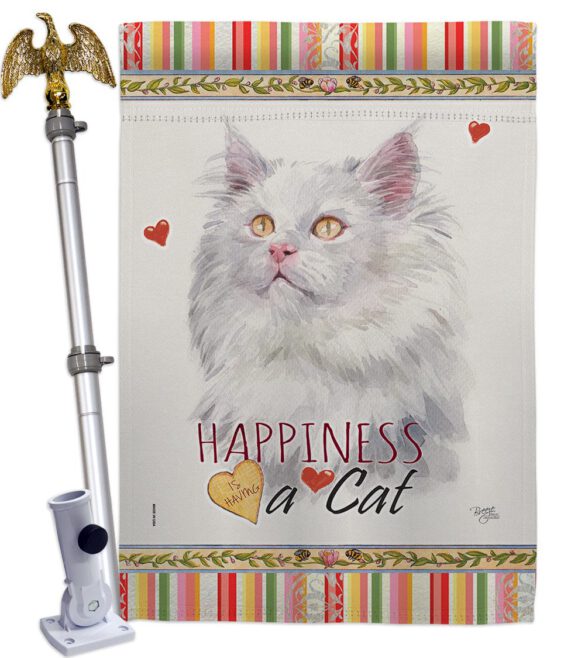 German Long Hair Happiness - Pets Nature Vertical Impressions Decorative Flags HG110173 Made In USA - Image 9