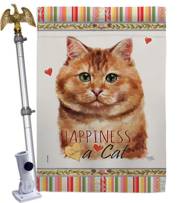 Brown Dilute Calico Happiness - Pets Nature Vertical Impressions Decorative Flags HG110175 Made In USA - Image 9
