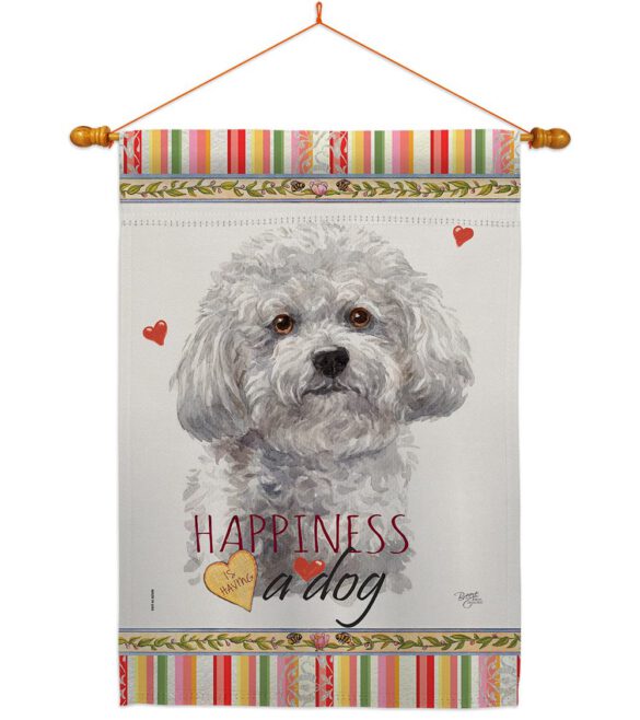 Bichon Frise Happiness - Pets Nature Vertical Impressions Decorative Flags HG110184 Made In USA - Image 10