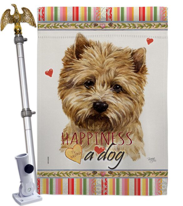 Cairn Terrier Happiness - Pets Nature Vertical Impressions Decorative Flags HG110189 Made In USA - Image 9