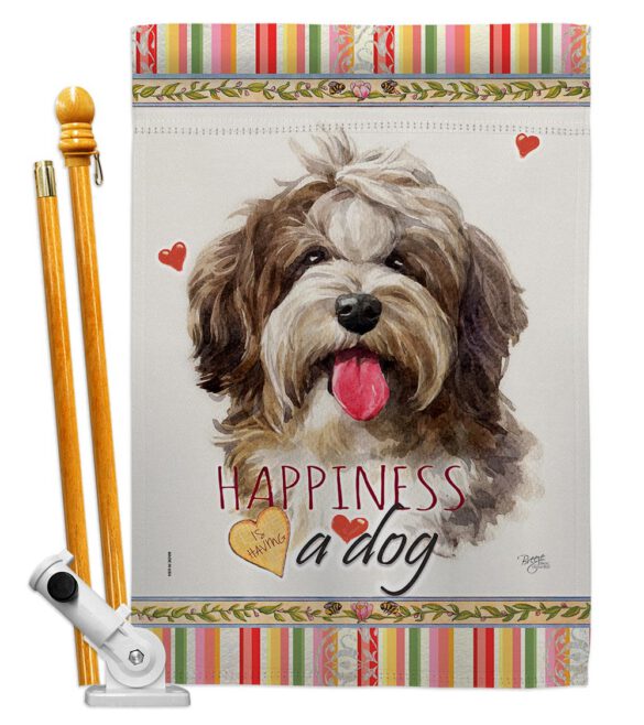 Havanese Cuban Happiness - Pets Nature Vertical Impressions Decorative Flags HG110239 Made In USA - Image 5