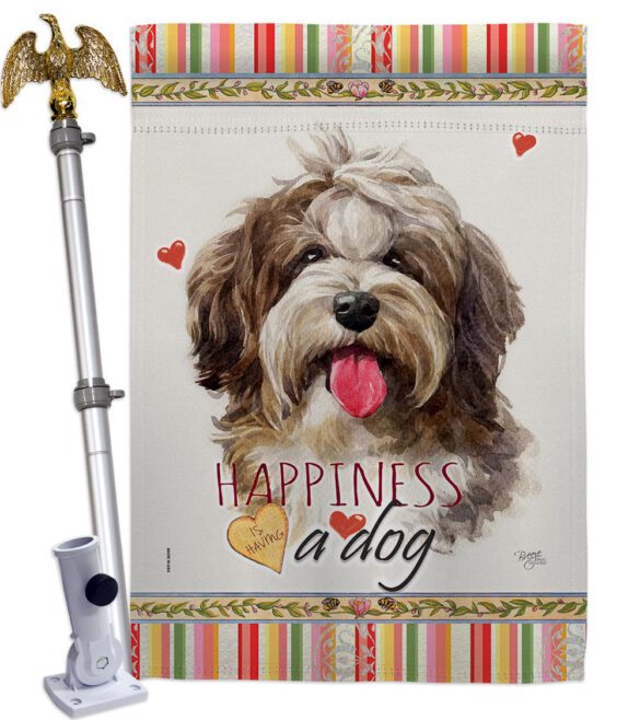 Havanese Cuban Happiness - Pets Nature Vertical Impressions Decorative Flags HG110239 Made In USA - Image 9
