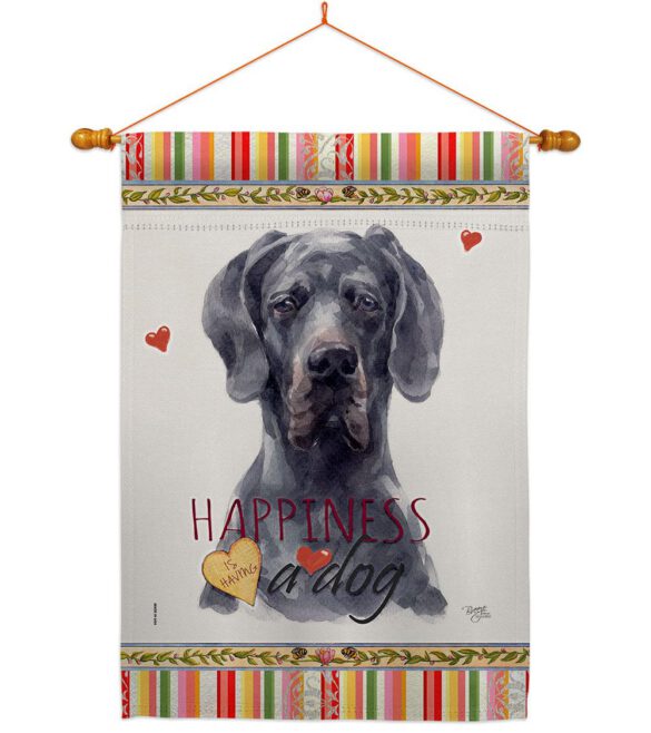 Black Great Dane Happiness - Pets Nature Vertical Impressions Decorative Flags HG110258 Made In USA - Image 10
