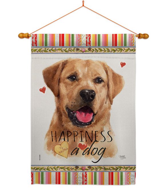 Golden Labrador Retriever Happiness - Pets Nature Vertical Impressions Decorative Flags HG110261 Made In USA - Image 10