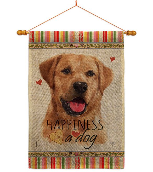 Golden Labrador Retriever Happiness - Pets Nature Vertical Impressions Decorative Flags HG110261 Made In USA - Image 20