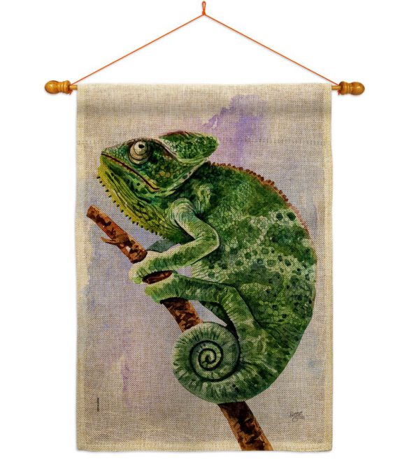 Chameleon - Pets Nature Vertical Impressions Decorative Flags HG110274 Made In USA - Image 20