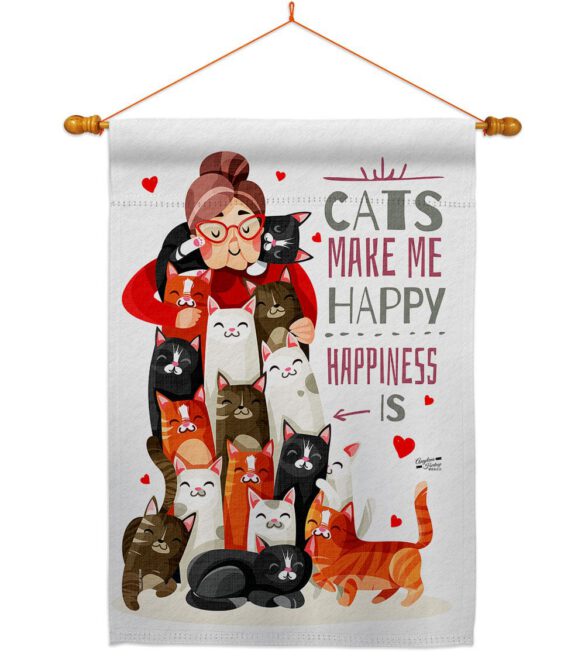 Crazy Cat Lady - Pets Nature Vertical Impressions Decorative Flags HG137512 Made In USA - Image 10