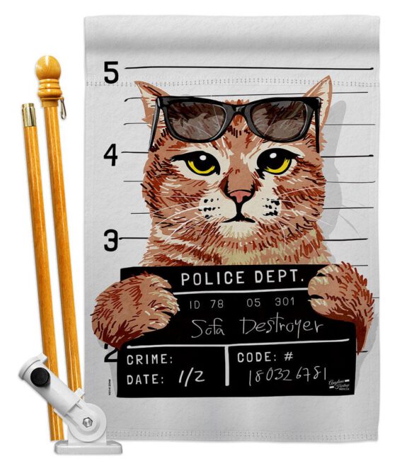 Bad Kitty - Pets Nature Vertical Impressions Decorative Flags HG137530 Made In USA - Image 6