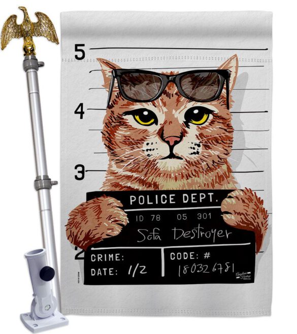 Bad Kitty - Pets Nature Vertical Impressions Decorative Flags HG137530 Made In USA - Image 10