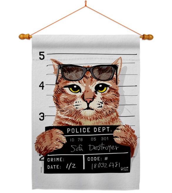 Bad Kitty - Pets Nature Vertical Impressions Decorative Flags HG137530 Made In USA - Image 11