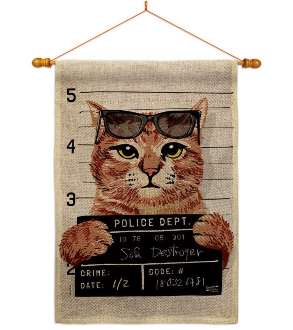 Bad Kitty - Pets Nature Vertical Impressions Decorative Flags HG137530 Made In USA - Image 21