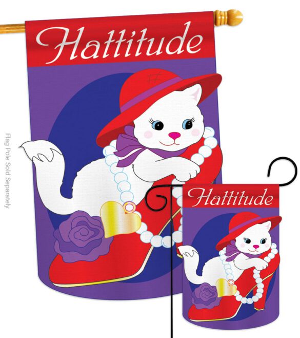 Hattitude - Pets Nature Vertical Applique Decorative Flags HG110035 - Image 3