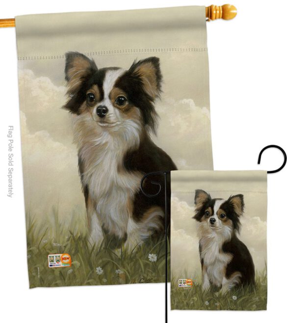 Chihuahua - Pets Nature Vertical Impressions Decorative Flags HG110094 Made In USA - Image 3