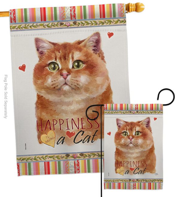 Gold Scottish Happiness - Pets Nature Vertical Impressions Decorative Flags HG110191 Made In USA - Image 3
