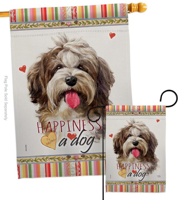 Havanese Cuban Happiness - Pets Nature Vertical Impressions Decorative Flags HG110239 Made In USA - Image 3