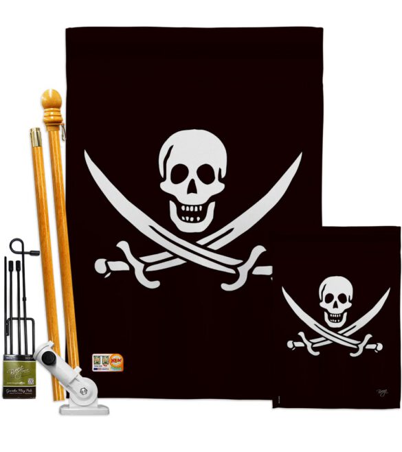 Calico Jack Rackham - Pirate Coastal Vertical Impressions Decorative Flags HG107031 Made In USA - Image 6