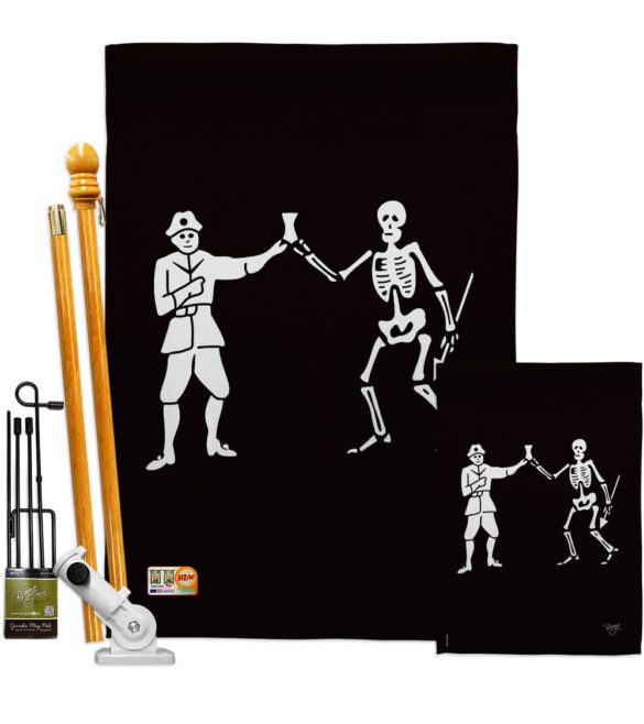 Bartholomew Roberts - Pirate Coastal Vertical Impressions Decorative Flags HG107040 Made In USA - Image 7