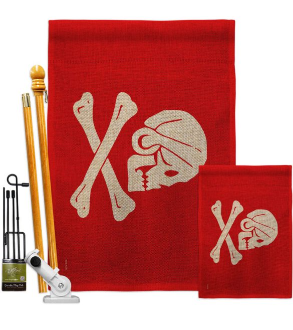Henry Every Red - Pirate Coastal Impressions Decorative Flags HG141093 Made In USA - Image 24