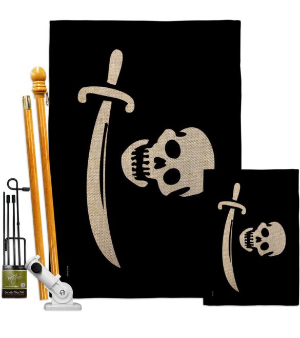 Early Bartholomew Roberts - Pirate Coastal Impressions Decorative Flags HG141193 Made In USA - Image 24