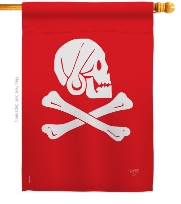 Henry Every - Pirate Coastal Vertical Impressions Decorative Flags HG107036 Made In USA - Image 2