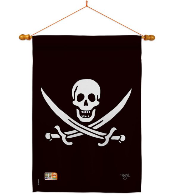 Calico Jack Rackham - Pirate Coastal Vertical Impressions Decorative Flags HG107031 Made In USA - Image 14