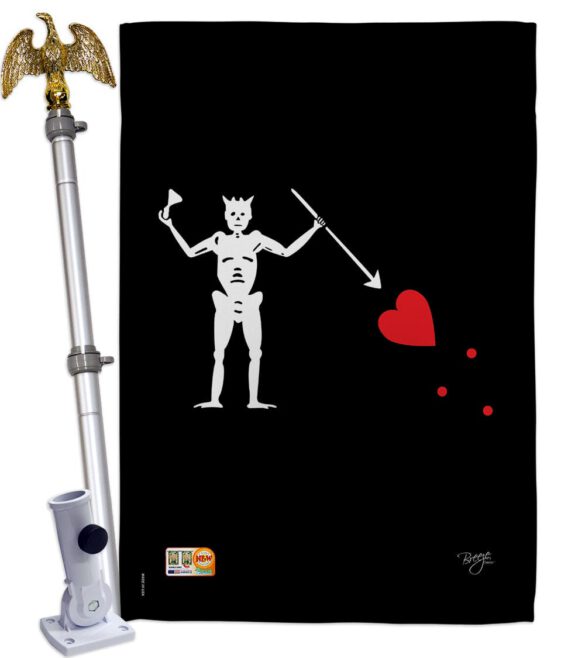 Blackbeard's - Pirate Coastal Vertical Impressions Decorative Flags HG107034 Made In USA - Image 13