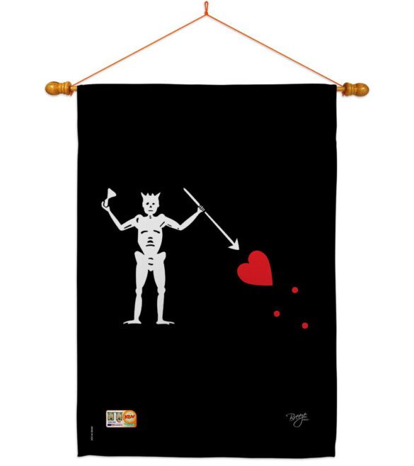 Blackbeard's - Pirate Coastal Vertical Impressions Decorative Flags HG107034 Made In USA - Image 14