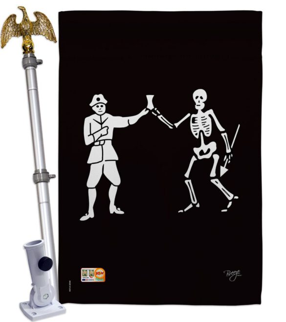 Bartholomew Roberts - Pirate Coastal Vertical Impressions Decorative Flags HG107040 Made In USA - Image 14