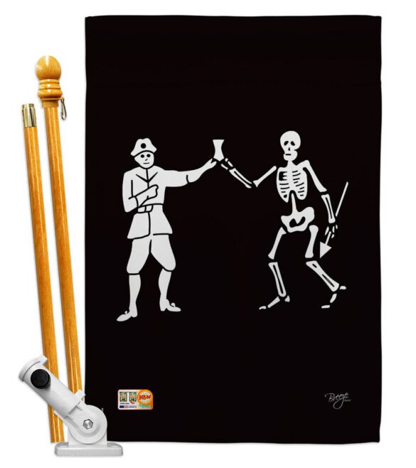 Bartholomew Roberts - Pirate Coastal Vertical Impressions Decorative Flags HG107040 Made In USA - Image 6