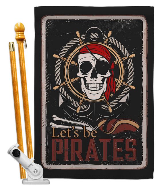 Be Pirates - Pirate Coastal Vertical Impressions Decorative Flags HG137319 Made In USA - Image 6