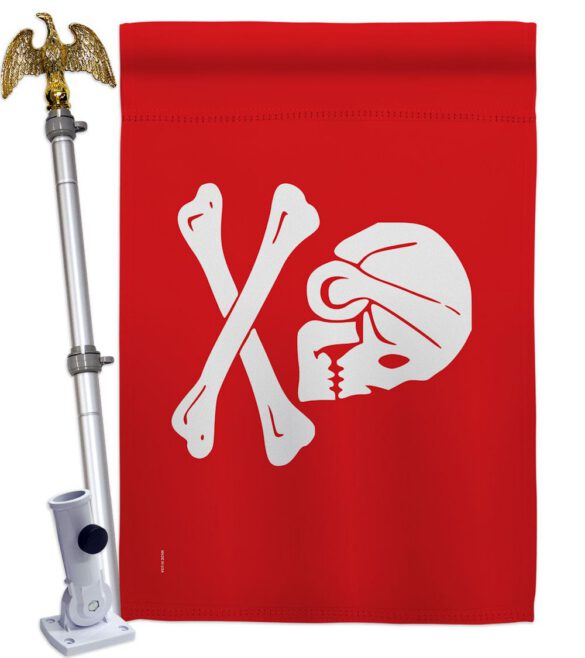 Henry Every Red - Pirate Coastal Impressions Decorative Flags HG141093 Made In USA - Image 9