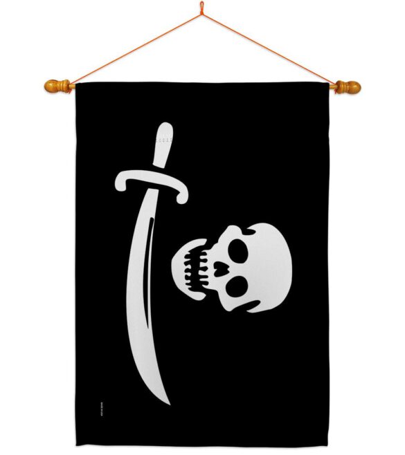 Early Bartholomew Roberts - Pirate Coastal Impressions Decorative Flags HG141193 Made In USA - Image 10