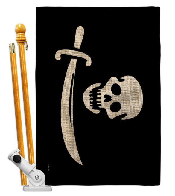Early Bartholomew Roberts - Pirate Coastal Impressions Decorative Flags HG141193 Made In USA - Image 20