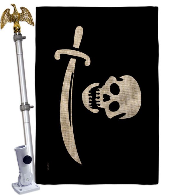 Early Bartholomew Roberts - Pirate Coastal Impressions Decorative Flags HG141193 Made In USA - Image 21