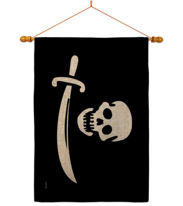 Early Bartholomew Roberts - Pirate Coastal Impressions Decorative Flags HG141193 Made In USA - Image 22