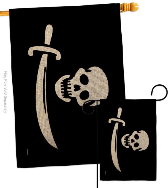 Early Bartholomew Roberts - Pirate Coastal Impressions Decorative Flags HG141193 Made In USA - Image 23