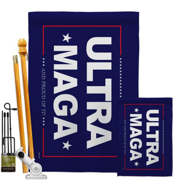 Blue Ultra Maga - Patriotic Americana Horizontal Impressions Decorative Flags HG170274 Made In USA - Image 6