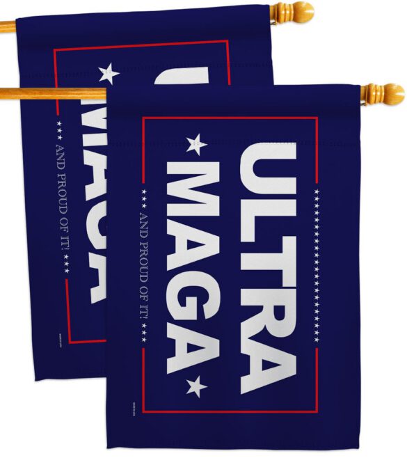 Blue Ultra Maga - Patriotic Americana Horizontal Impressions Decorative Flags HG170274 Made In USA - Image 12